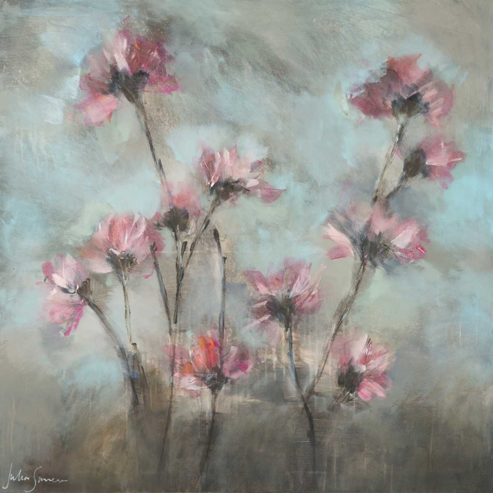 Pink Flowers I art print by Julia Simonis for $57.95 CAD