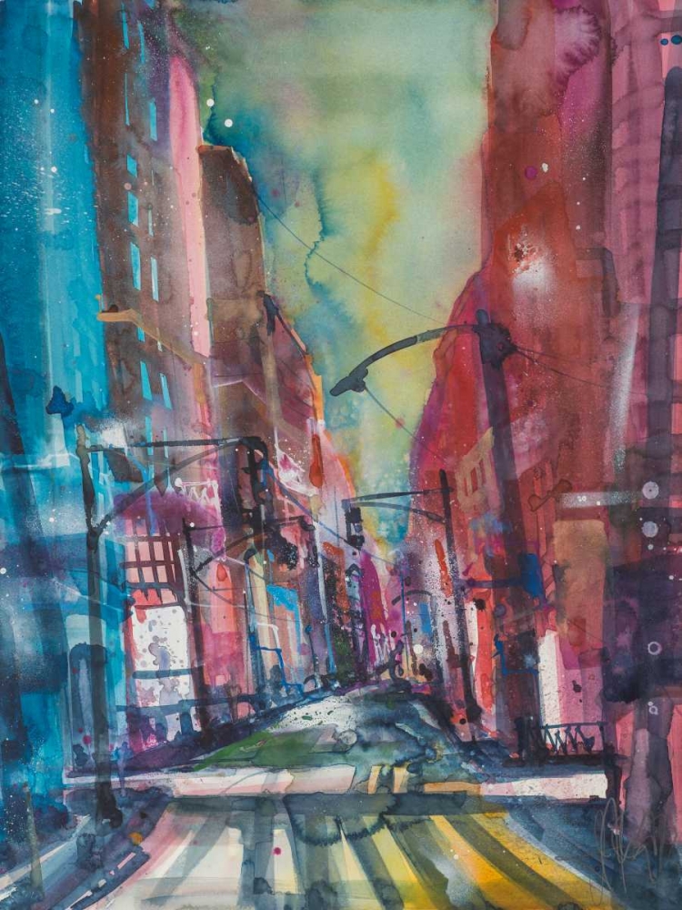 New York Aquarel I art print by Andreas Mattern for $57.95 CAD
