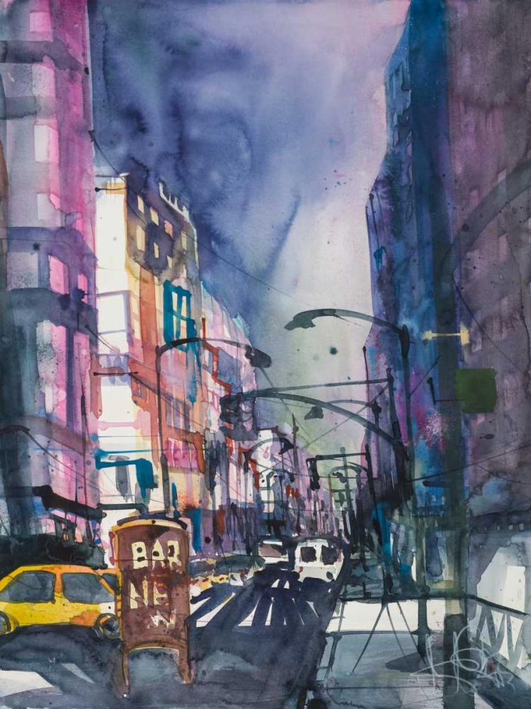 New York Aquarel II art print by Andreas Mattern for $57.95 CAD
