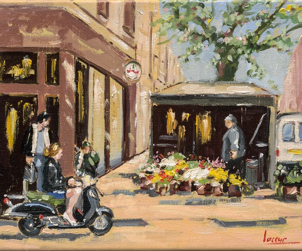 City scene II art print by Nicole Laceur for $57.95 CAD