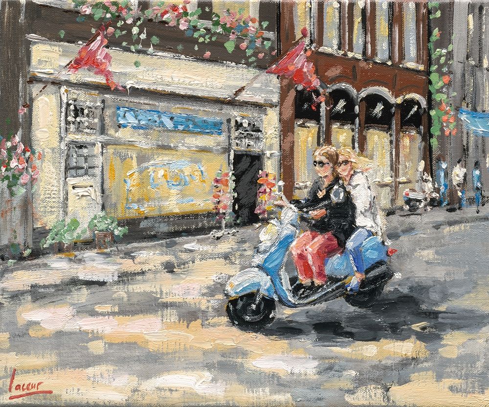 City scene II art print by Nicole Laceur for $57.95 CAD