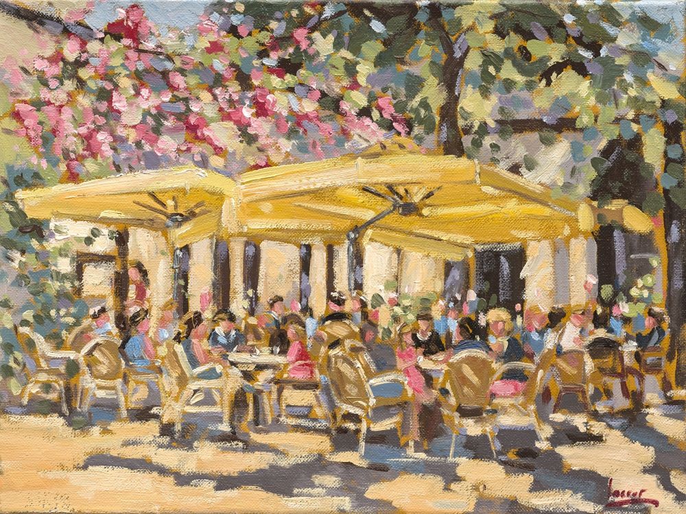 Market terrace art print by Nicole Laceur for $57.95 CAD