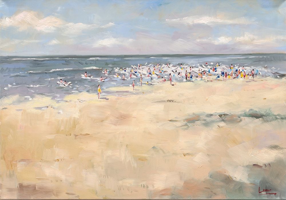 Beach time art print by Nicole Laceur for $57.95 CAD