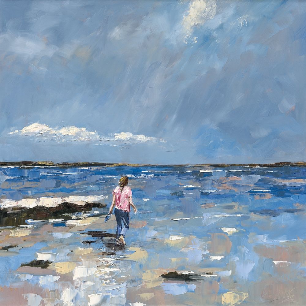 Walking in water art print by Nicole Laceur for $57.95 CAD