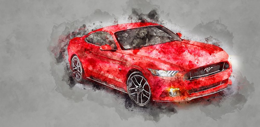 Red Car art print by James Hurk for $57.95 CAD