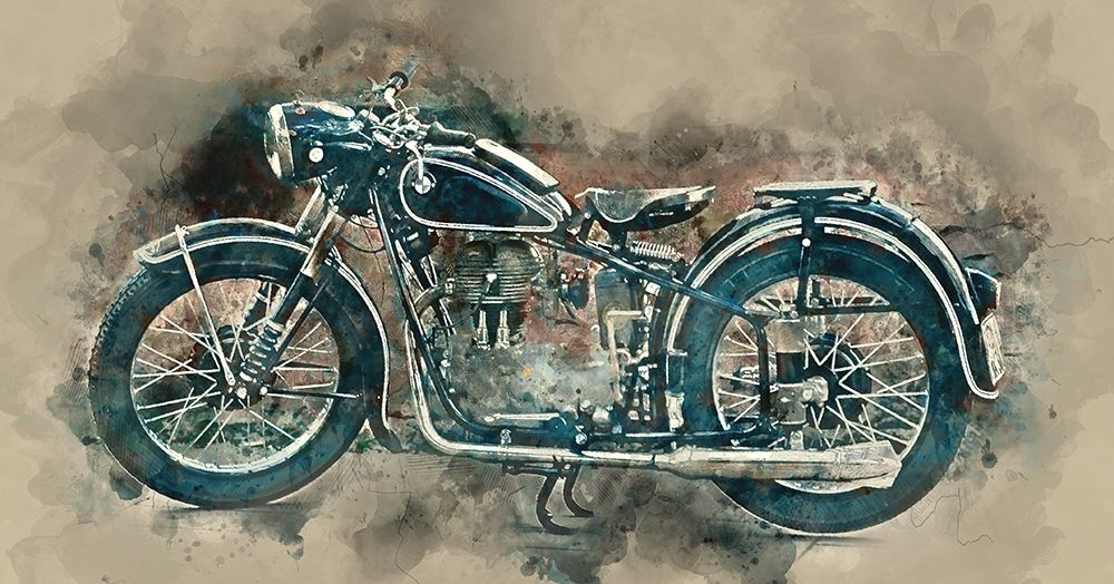 My motorbike art print by James Hurk for $57.95 CAD