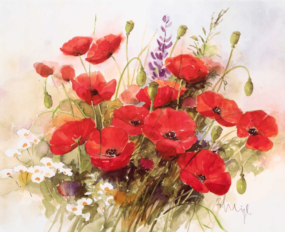Flower composition III art print by Franz Heigl for $57.95 CAD