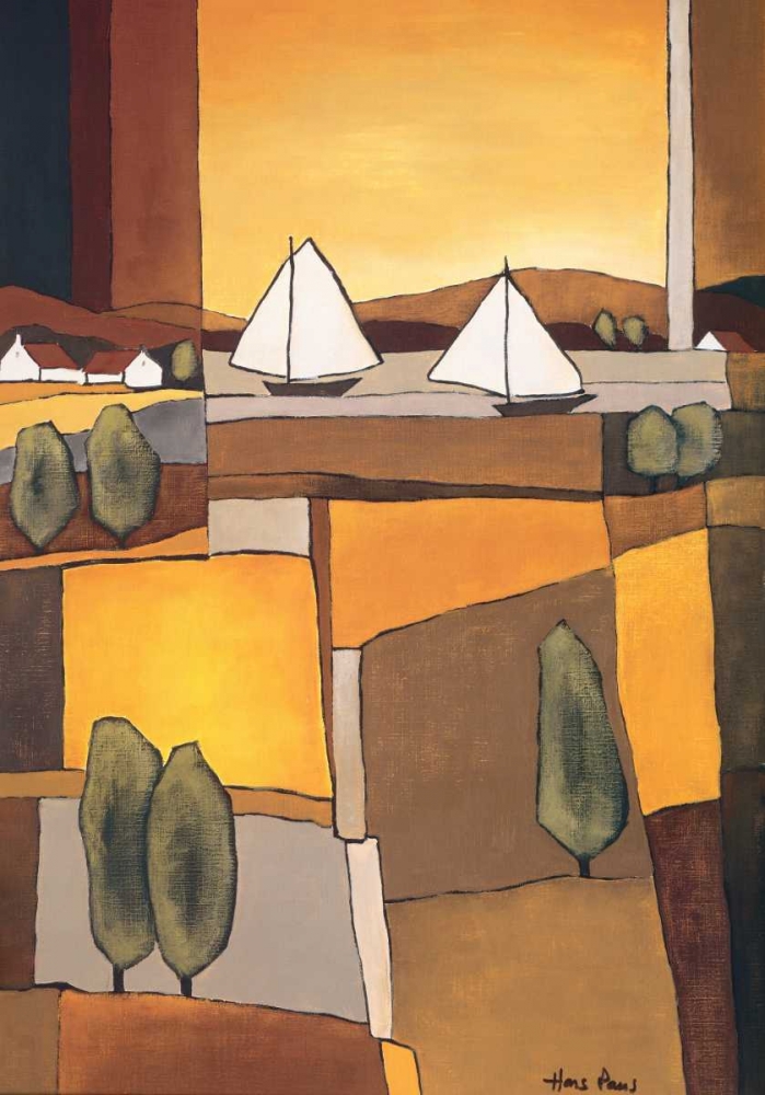 Two Boats I art print by Hans Paus for $57.95 CAD