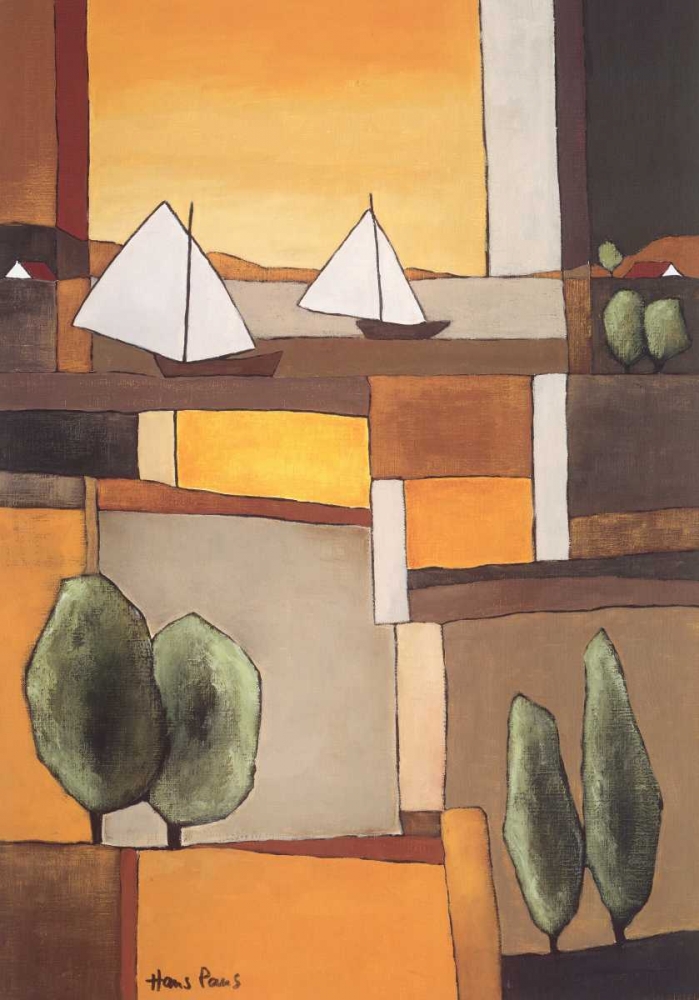 Two Boats II art print by Hans Paus for $57.95 CAD