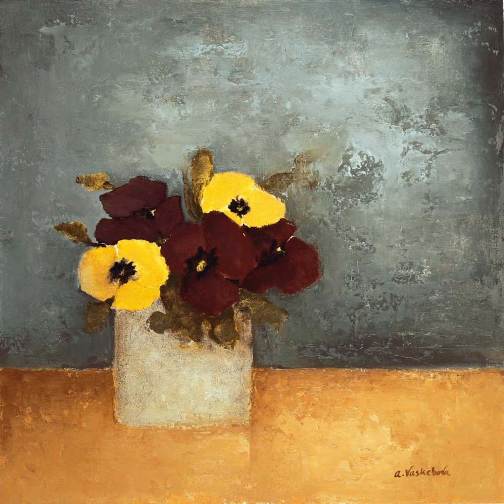 Pansies I art print by Anouska Vaskebova for $57.95 CAD