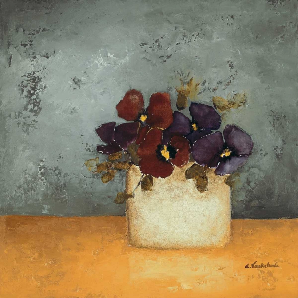 Pansies II art print by Anouska Vaskebova for $57.95 CAD