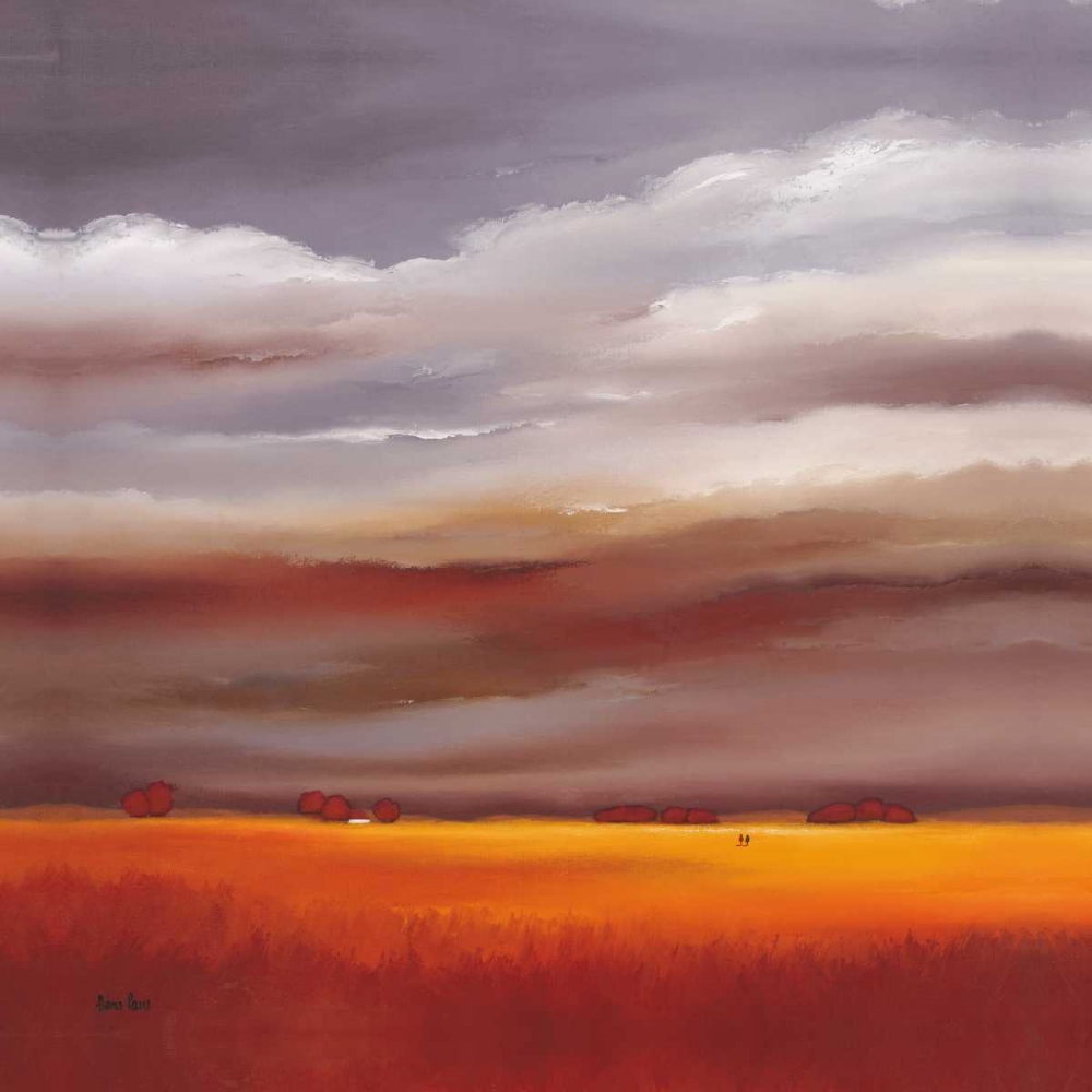 Evening walk I art print by Hans Paus for $57.95 CAD