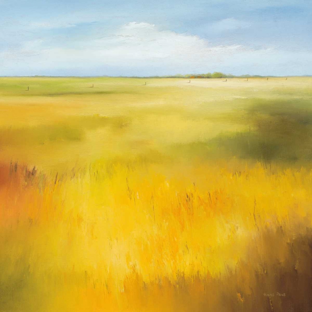 Yellow field I art print by Hans Paus for $57.95 CAD