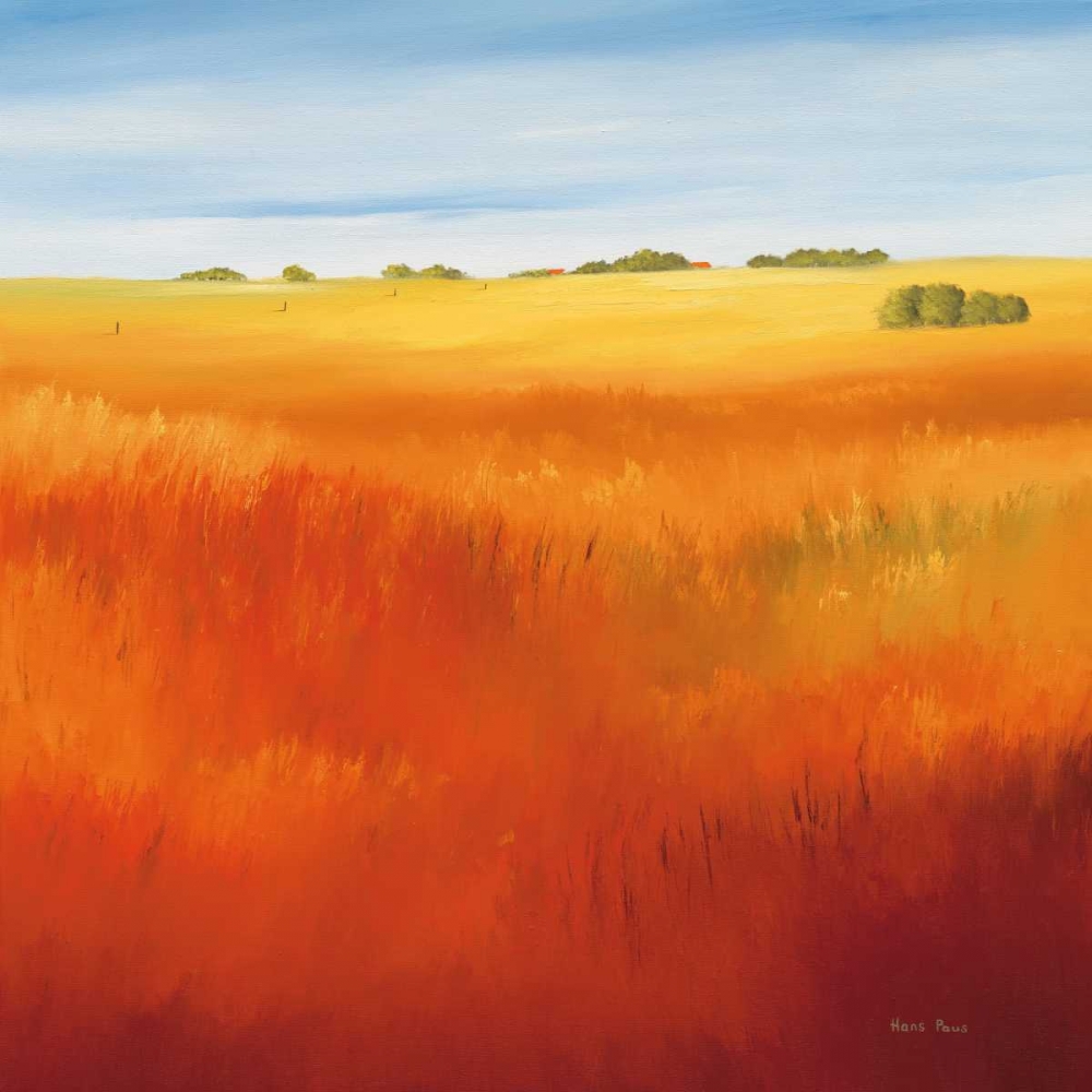 Red field I art print by Hans Paus for $57.95 CAD