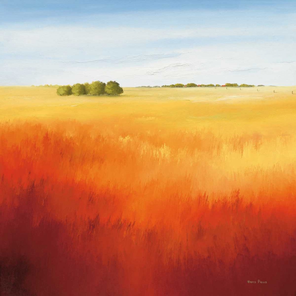 Red field II art print by Hans Paus for $57.95 CAD