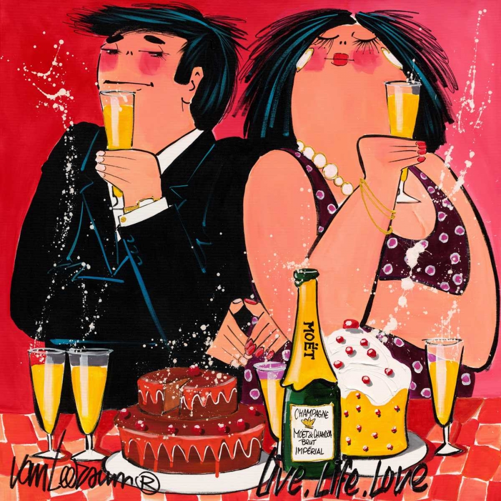 Live Life Love art print by El van Leersum for $57.95 CAD