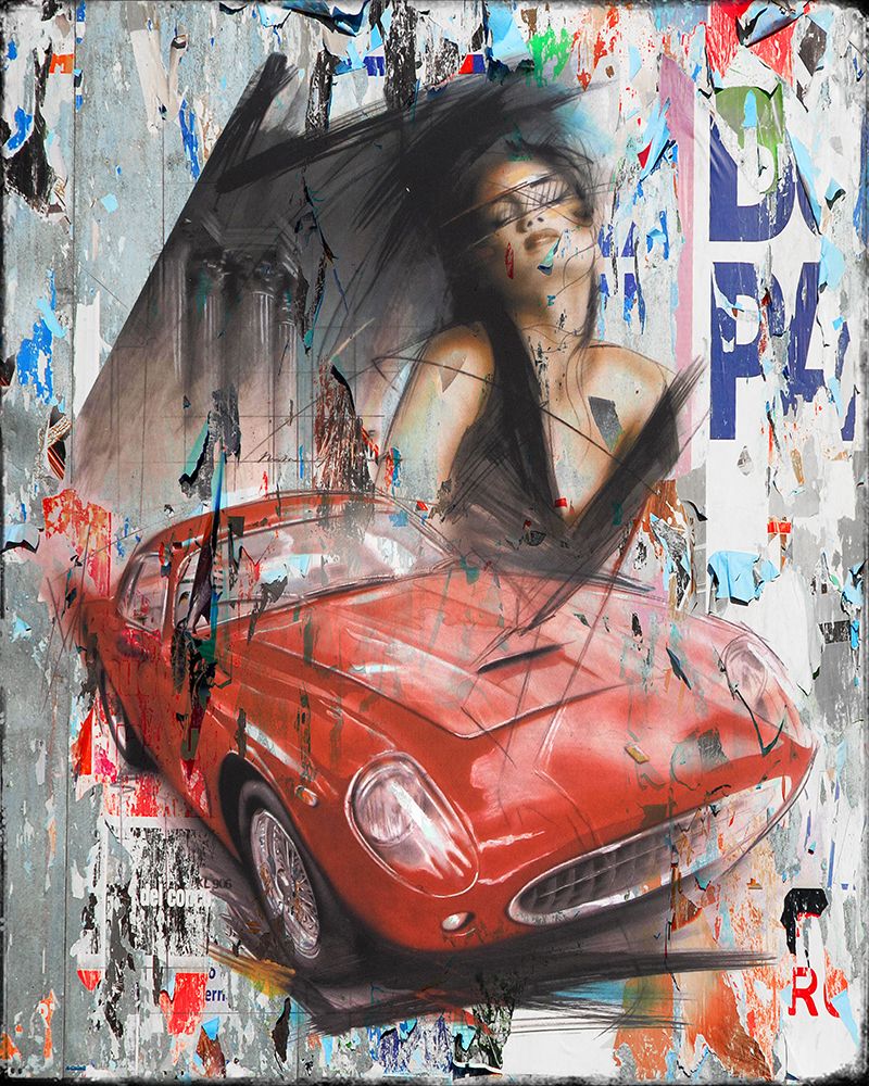 Ferrari speed art print by Hans Jochem Bakker for $57.95 CAD