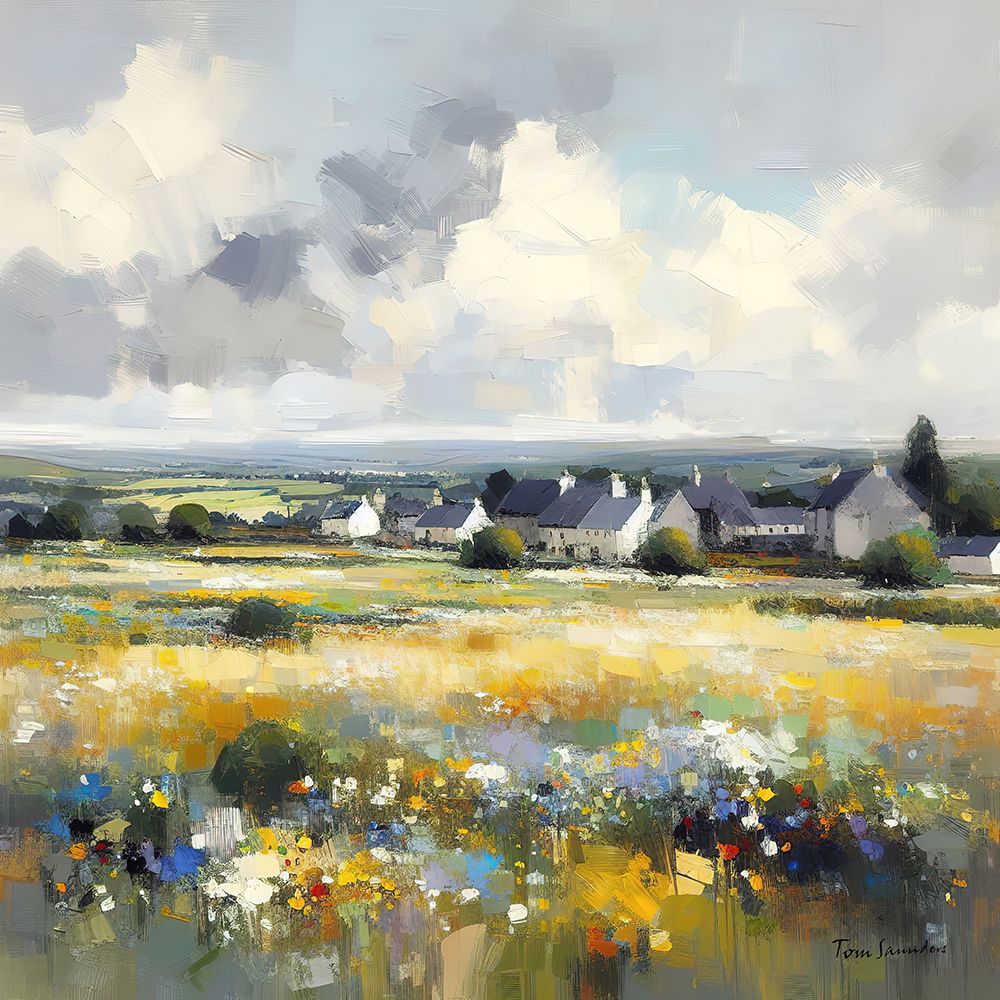 Yellow Fields uno art print by Tom Saunders for $57.95 CAD