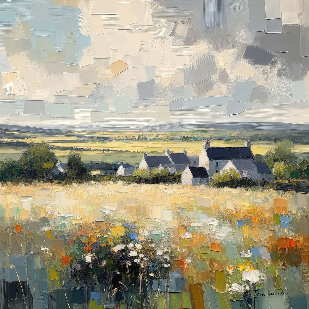 Yellow Fields duo art print by Tom Saunders for $57.95 CAD