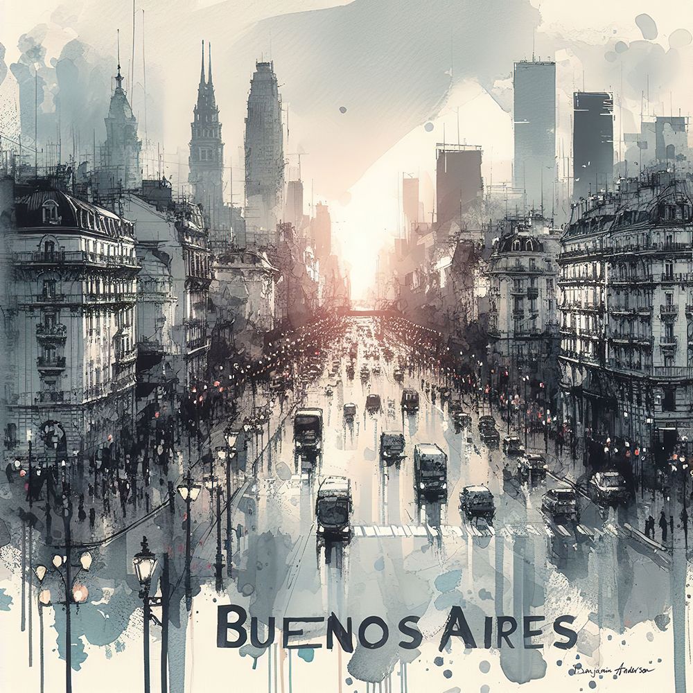 Buenos Aires art print by Benjamin Anderson for $57.95 CAD