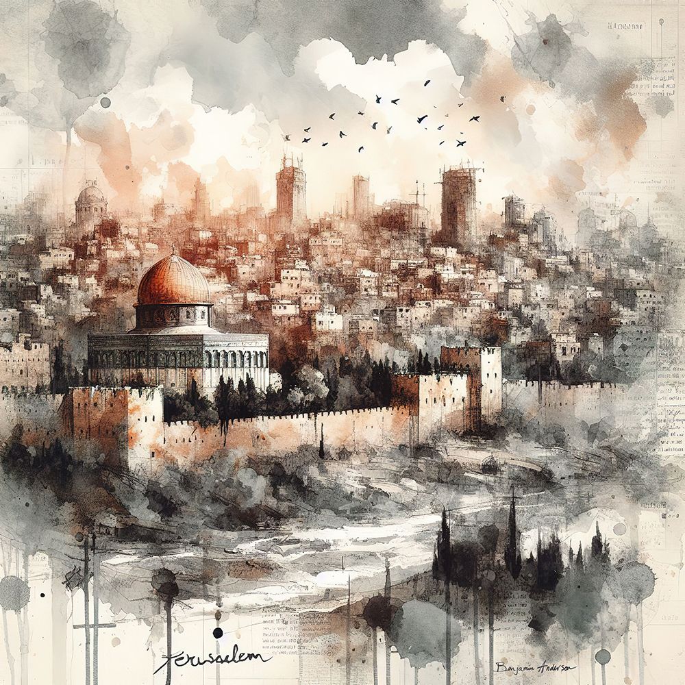 Jerusalem art print by Benjamin Anderson for $57.95 CAD