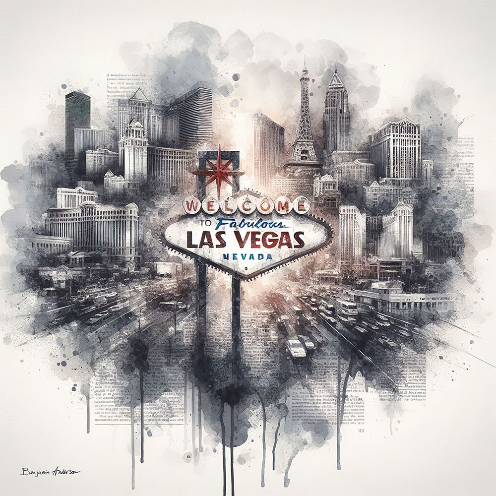 Las Vegas art print by Benjamin Anderson for $57.95 CAD