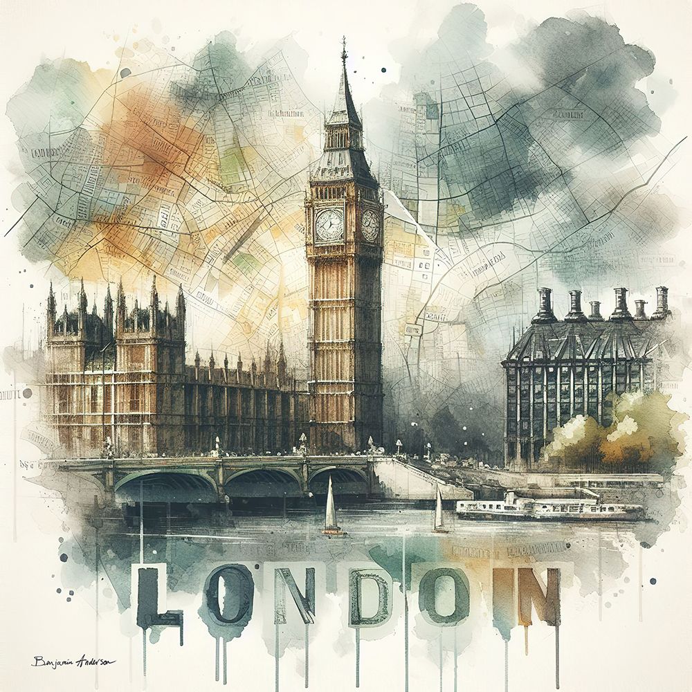 London art print by Benjamin Anderson for $57.95 CAD