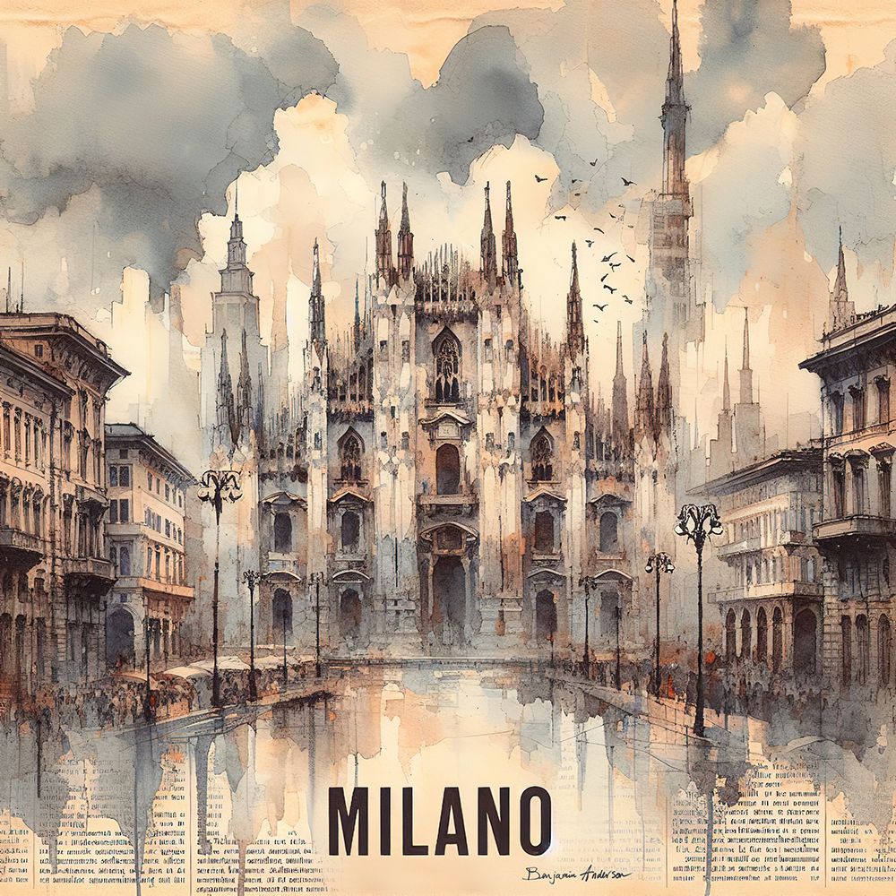 Milano art print by Benjamin Anderson for $57.95 CAD