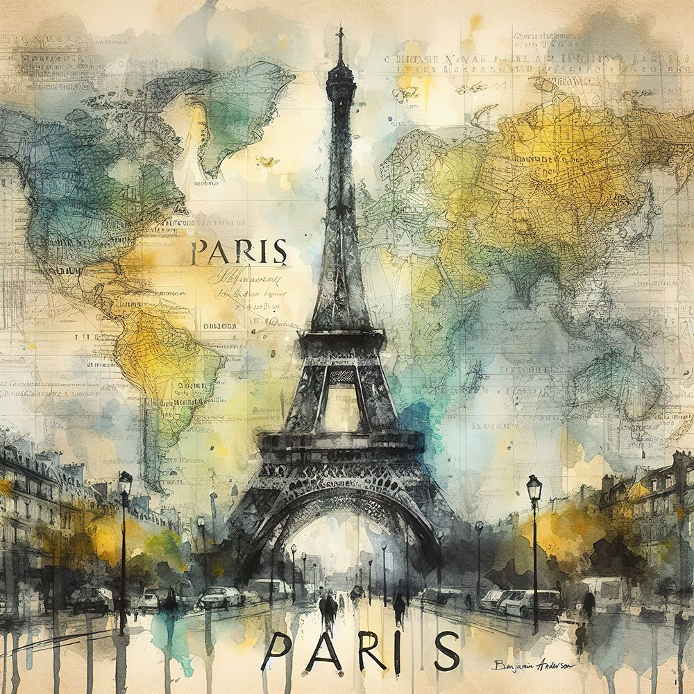 Paris art print by Benjamin Anderson for $57.95 CAD