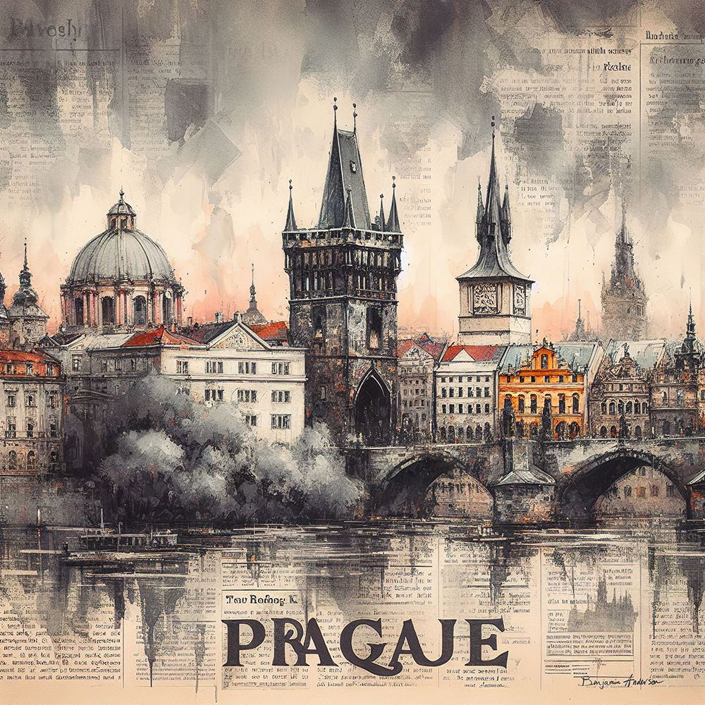 Prague art print by Benjamin Anderson for $57.95 CAD