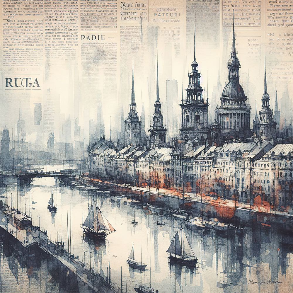 Riga art print by Benjamin Anderson for $57.95 CAD