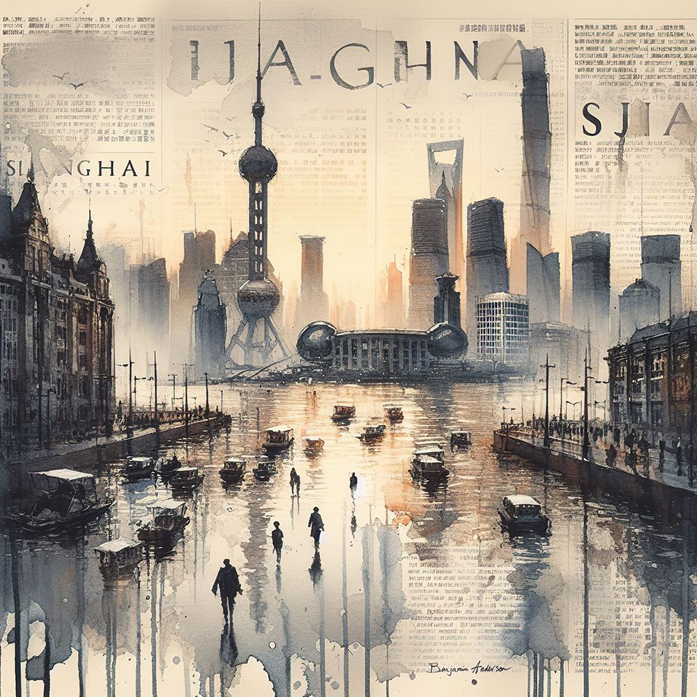 Shang Hai art print by Benjamin Anderson for $57.95 CAD