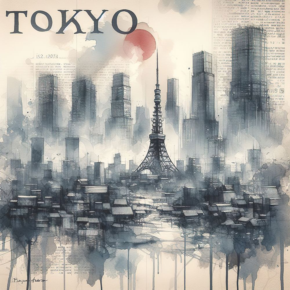 Tokyo art print by Benjamin Anderson for $57.95 CAD
