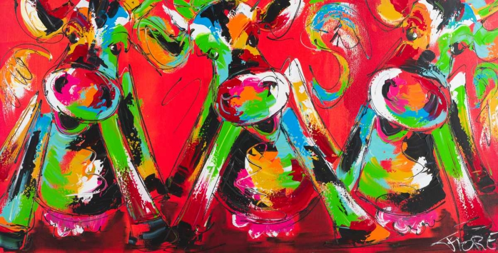 Dancing cow art print by Art Fiore for $57.95 CAD