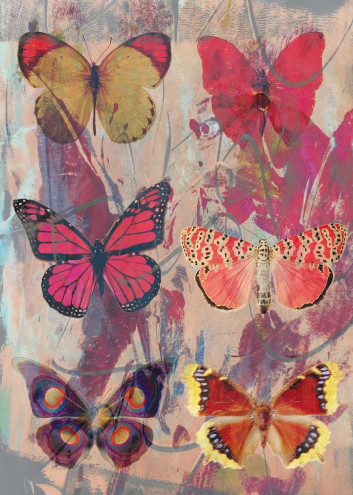 Butterflies lila art print by Anne Waltz for $57.95 CAD