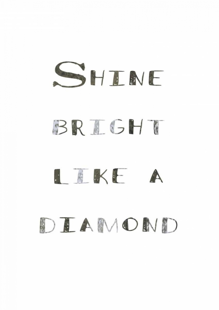 Bright like a diamond art print by Anne Waltz for $57.95 CAD