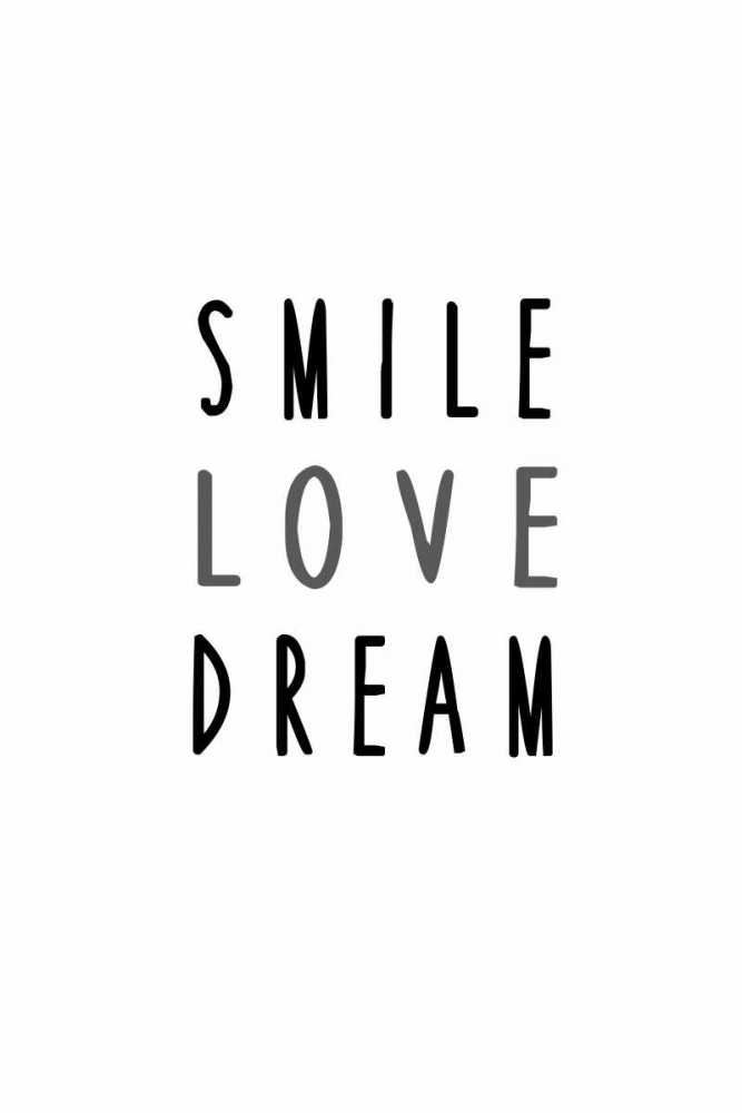 Smile love dream art print by Anne Waltz for $57.95 CAD
