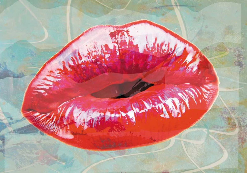 Lips to kiss art print by Anne Waltz for $57.95 CAD