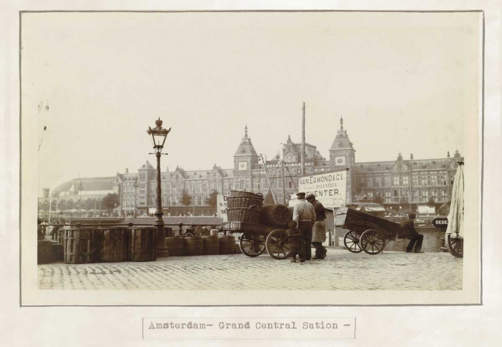 Amsterdam central old art print by Anne Waltz for $57.95 CAD
