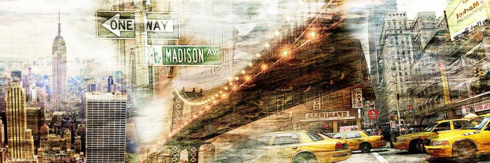 New York Collage 01 art print by Adamsky for $57.95 CAD