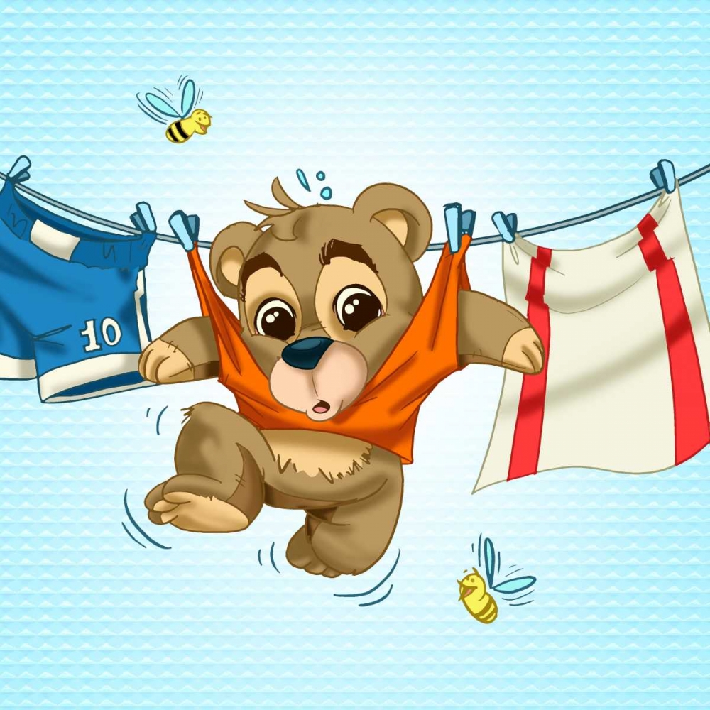 Bear and clothes art print by A. - Perez, A. Alvez for $57.95 CAD
