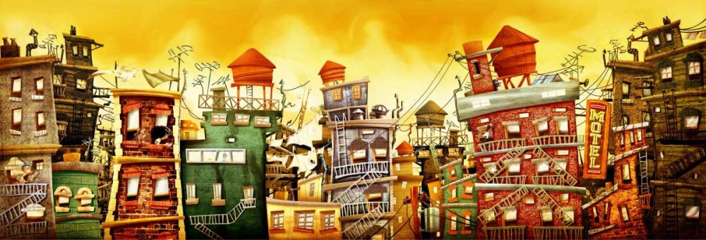 The city 2 art print by A. - Perez, A. Alvez for $57.95 CAD
