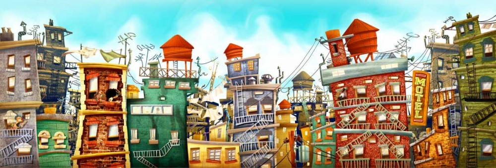 The city 1 art print by A. - Perez, A. Alvez for $57.95 CAD