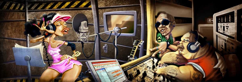 Recording Studio art print by A. - Perez, A. Alvez for $57.95 CAD