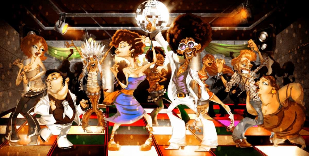 Disco Club -1 art print by A. - Perez, A. Alvez for $57.95 CAD