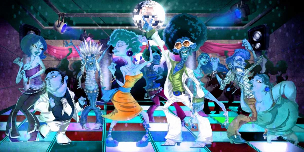 Disco Club -3 art print by A. - Perez, A. Alvez for $57.95 CAD
