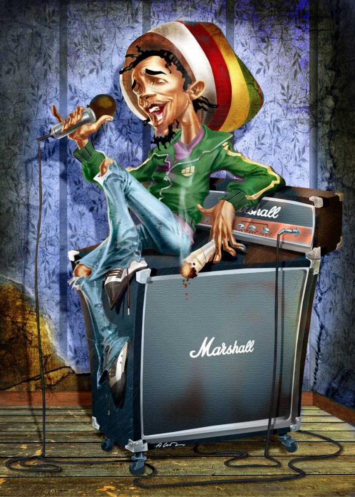 Rastafarian art print by A. - Perez, A. Alvez for $57.95 CAD