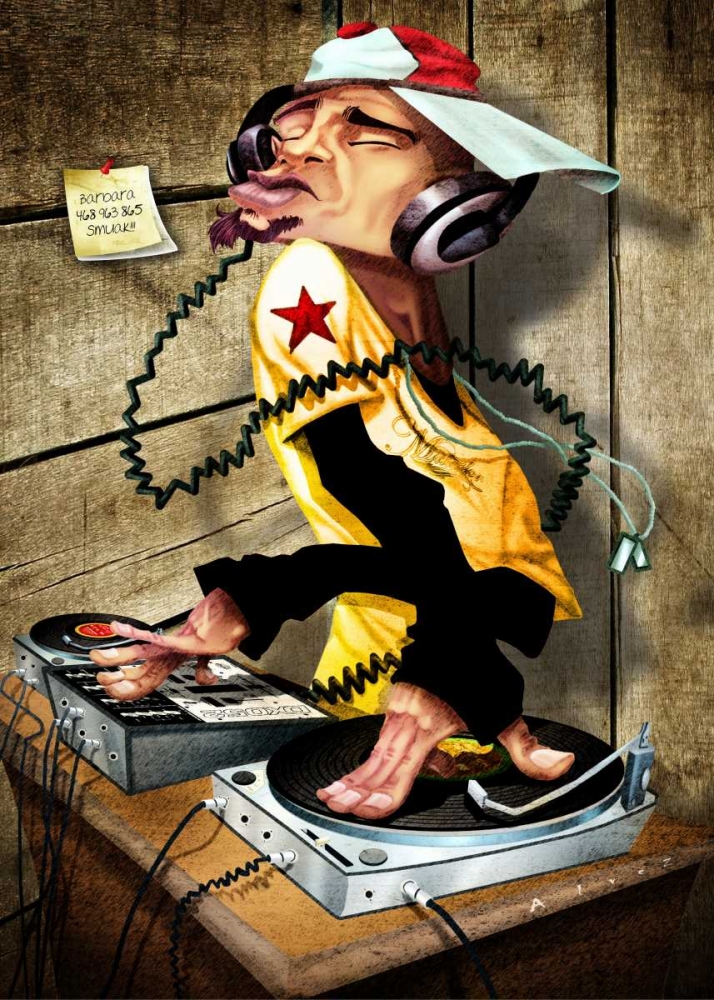 DJ Love art print by A. - Perez, A. Alvez for $57.95 CAD