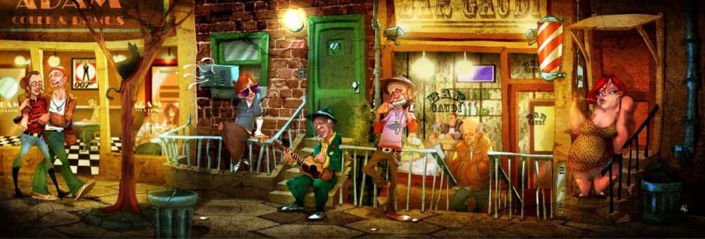 BCN Street art print by A. - Perez, A. Alvez for $57.95 CAD