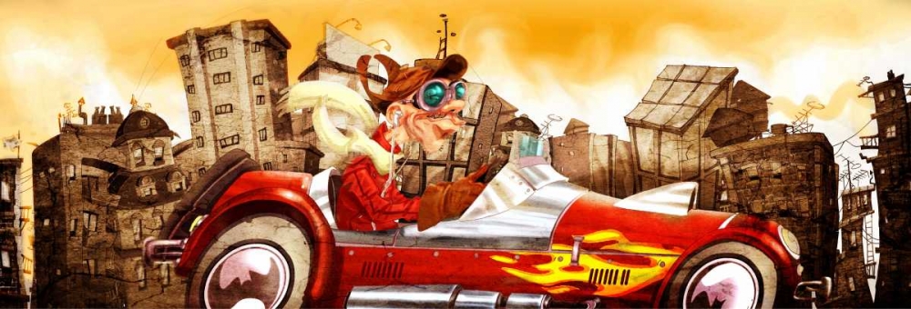 The Crazy Cars art print by A. - Perez, A. Alvez for $57.95 CAD